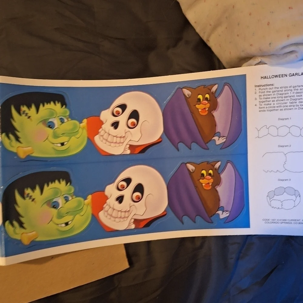 Vintage Halloween Paper Decorations Sacks